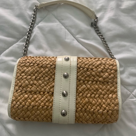michael kors santorini straw purse - Picture 3 of 4
